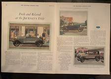 FORD AUTOMOBILE FORD ROADSTER SPORT COUPE 2 PAGE VINTAGE AD 1929 picture