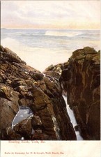 Roaring Rock York Me Maine Antique Undivided Back Unposted Vintage Postcard picture