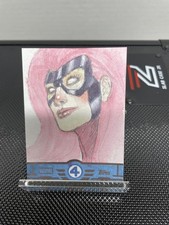 2026 Topps Finest Marvel Fantastic Four 4 Medusa IQ Sketch Card 1/1 One Of One picture
