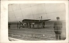 Waltham MA Bleriot Monoplane c1910s Real Photo Vintage Postcard bhn picture