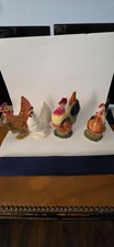 4 Royal Copley - 2 Roosters - 2 Hen Vintage - 8