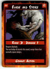 1995 Rage Apocalypse CCG Unlimited Card - R Evade and Strike picture