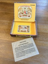 Vintage Partagas Flor de Tabacos EMPTY No. 10 Wood Cigar Box 9” 1999 Dress Box picture