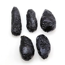 5pc Indochinite Tektite Lot 192.4g Teardrop Impact Glass Meteorite Raw Specimen picture