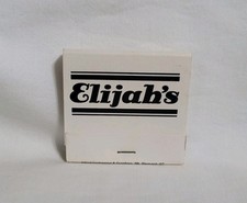 Vintage Matchbook Elijah's Restaurant Wilmington North Carolina Advertising Full picture