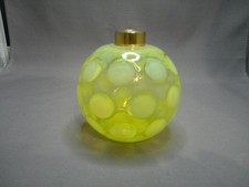 Fenton Coin Spot Opalescent  Vaseline Cologne Bottle for DeVilbiss picture