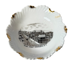 MAIN STREET YARMOUTH NOVA SCOTIA CANADA Souvenir ANTIQUE CHINA TRINKET DISH picture