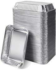 Ficlic 50 Pcs Drip Pans for Weber 6415, Disposable Aluminum Foil 50 Pack picture