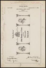 John Dewar Sons Bobbie Burns Whisky Trade Mark 1899 Label Patent Print picture