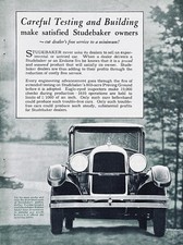 1928 Ad Studebaker Friendly Factory Attitude, Careful Testing & Building 2 Pages picture