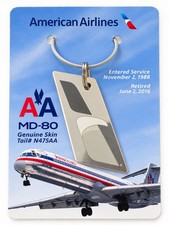American Airlines MD80 Genuine Skin MotoArt Tail N475AA Commemorative 1988-2016 picture