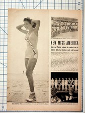 1948 Miss America Pageant Magazine Page Marilyn Buferd Miss California LIFE picture