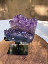 Brazilian Amethyst Purple Large Crystal Cluster Stand High Grade 1077g 17 picture