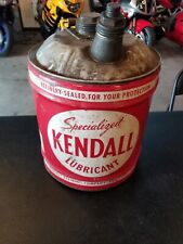 5 Gallon Vintage Kendall Motor Oil Can Inv#498 picture
