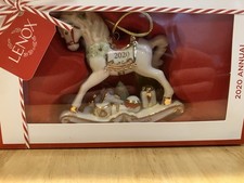NIB Lenox 2020 Annual Baby's First Christmas Rocking Horse Ornament 4.5