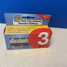 MTA New York City Subway Wooden Railway R62 Train (3 Train) Muni Pals picture