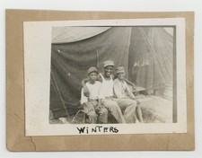 African American Soldier w/Asian Children 1950 US Army Korean War Photo Q10369 picture