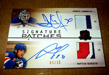 2009-10 UD THE CUP SIGNATURE LUNDQVIST/GABORIK 5/35 G-U DUAL PATCHES #SP2-GL picture