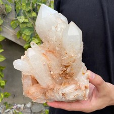 4.8lb A+Large Natural clear white Crystal Himalayan quartz cluster /mineralsls picture