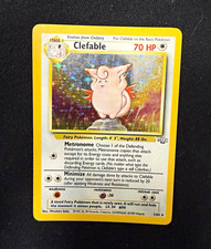 *D* Wizards 1999 Pokémon Jungle Clefable Holo #1/64 English Mitsuhiro Arita picture