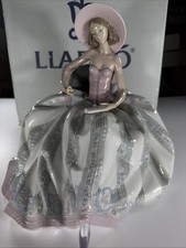 Lladro Dreaming of You #6315 Large Porcelain Figurine Seated Lady Box Coa picture