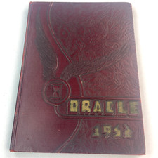 1952 Malverne High School Yearbook w/ Signatures New York NY The Oracle *READ picture