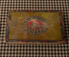 Tom Moore Monarch Cigar Box NRA We Do Our Part Tobacco Advertising VTG Box Read picture