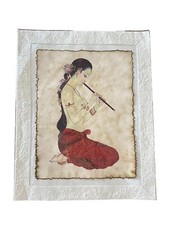 Large Vintage Thai Art Siam picture
