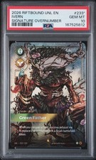 2026 RIFTBOUND: LEAGUE OF LEGENDS UNL-UNLEASHED IVERN - GREEN FATHER  SIG PSA 10 picture