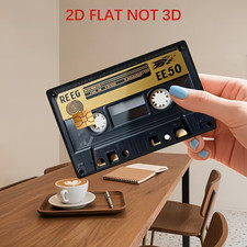 1pcs Retro black Mixtape Credit Card Sticker Debit Skin Decal Cover picture
