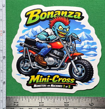 Bonanza Mini Cross Minibike 9x9cm Durable Die-Cut Vinyl Sticker 1 of 5 picture