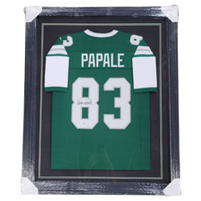 Vince Papale Signed & Professionally Framed Custom Green Football Jersey - Becke picture