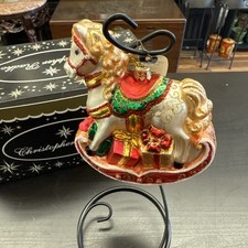 christopher radko 2007 rock & wrapped christmas ornament Tag & Box picture