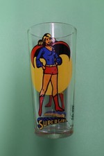 Vintage 1976 Pepsi Supergirl Glass DC Comics Super Series Collector Glass 16oz picture