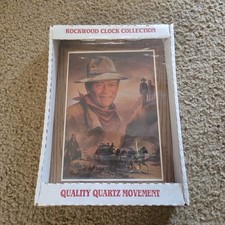 Rockwood Clock Collection John Wayne Vintage (NEW- SEALED) picture