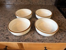 (4) Mikasa Natural Beauty C9000 Cereal Bowl Cream Speckle Brown picture