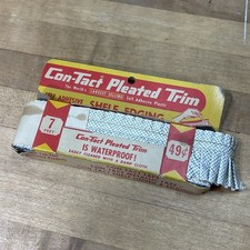 Vintage Con-Tact Pleated Trim Shelf Edging 7 Ft 49 Cent Advertising NOS picture