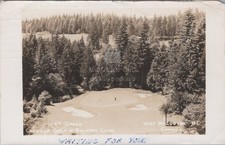 Capilano Golf Country Club 14th Green West Vancouver BC RPPC 1950 Postcard picture