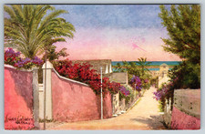 c1960s West Street Nassau Capital of the Bahamas Art Street  Vintage Postcard picture