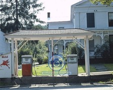 BRADLEY'S MOBIL GAS STATION MAIN STREET FRANKLIN NEW YORK 1976 8X10 PHOTO picture