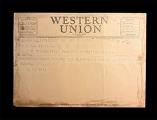 1946 Western Union Telegraph For 5 Pounds Additional Sugar Russellville Arkansas picture