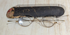 Antique Ben Franklin-Style Spectacles Glasses in Antique Cardboard Case picture