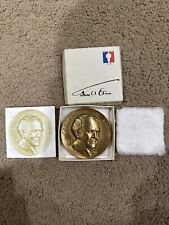 Thomas A Edison Centennial of Light Bronze Medal With Box & Paper Insert picture