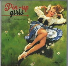 Pin-Up Girls 2027 16 Month Mini Calendar Gil Elvgren Sealed Plastic Free picture