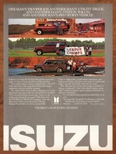 1985 Isuzu Trooper II Vintage Print Ad/Poster 80s Car Truck Man Cave Bar Pop Art picture