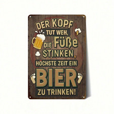 CIFbuy Vintage German Humor Beer, Sign 