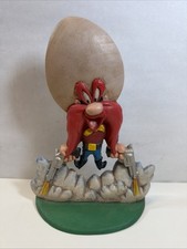 Vintage Warner Bros Looney Tunes Yosemite Sam Cast Iron Door Stopper 1996 picture