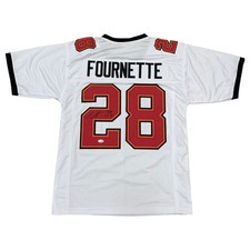 Leonard Fournette Autographed Tampa Bay (White #28) Custom Stitched Jersey - JSA picture