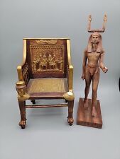 Summit Collection Egyptian King And Huge King Chair Porcelain Figurines picture