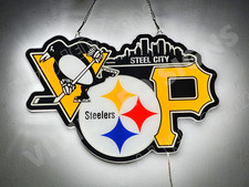 Pittsburgh Pirates Steelers Penguins Sports 2D LED 16